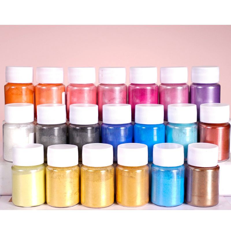 Flgo ผงเรซิ่นสําหรับทําเครื่องประดับ 21 สี
