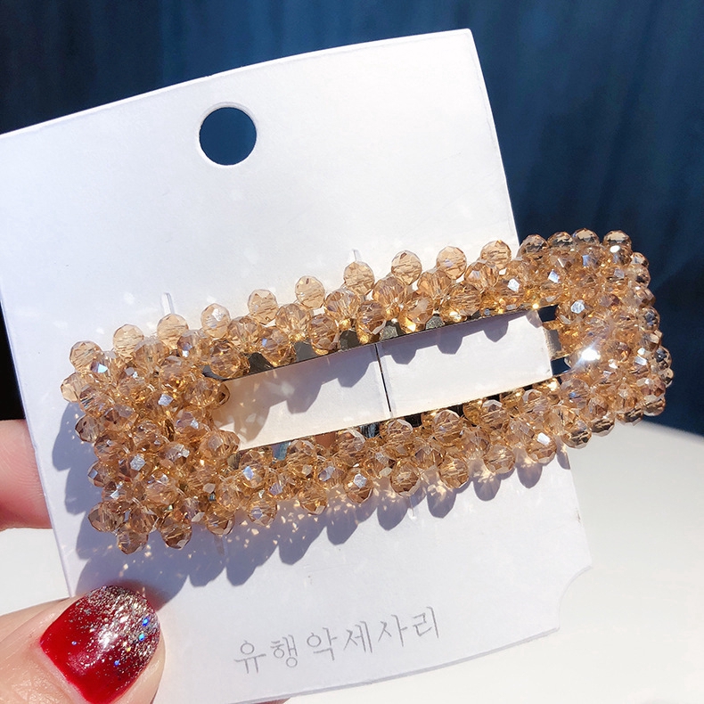 Fulllove กิ๊บเกาหลีกิ๊บติดผมกิ๊บอุปกรณ์เสริมแฟชั่น Crystal Korea Hairpin Hairclip มี8สี รุ่น120
