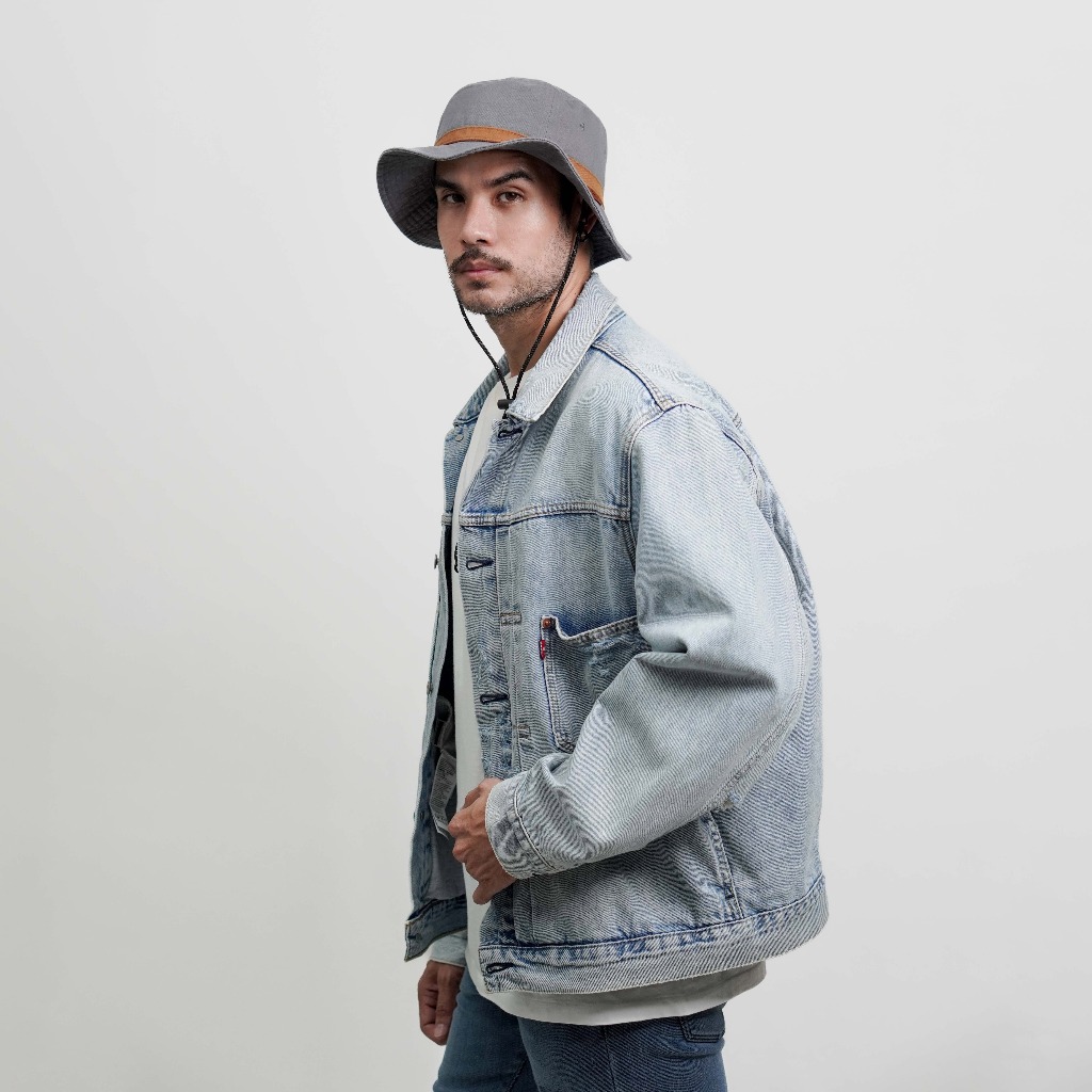 G007 Stone Grey หมวกเดินป่า สไตล์สตรีท งาน Cotton Washed ผ้านุ่ม สวย ระบายอากาศได้ดี ใส่สบาย