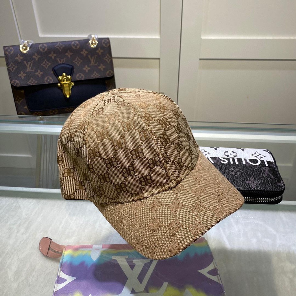 Gucci หมวกเบสบอล กันแดด พิมพ์ลายตัวอักษร B คุณภาพสูง แฟชั่นสําหรับผู้ชาย และผู้หญิง