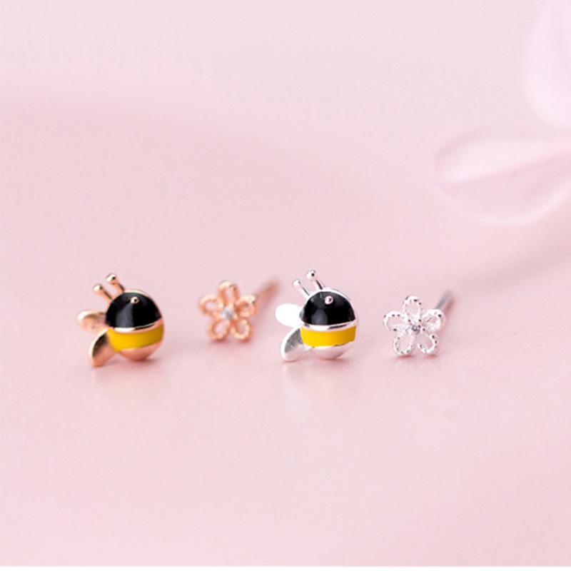 Honey Bee Earrings ต่างหูเงินแท้ S925