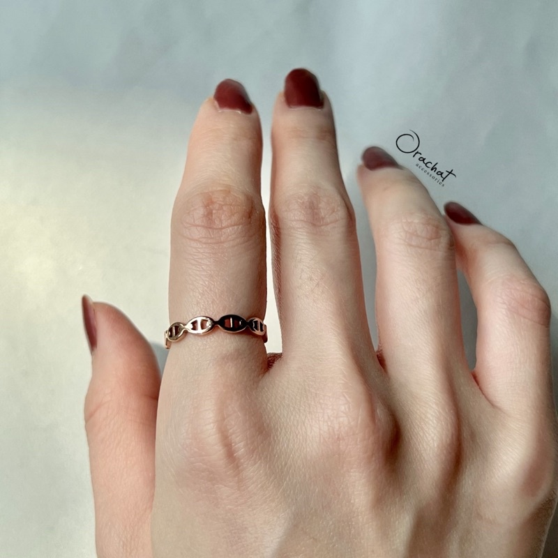 Jenny 14k ring. (แหวนงานชุบ 14k สแตนเลส สวย ทน เงา โดนน้ำหอม เจลแอลกอฮอล์ได้ ไม่ลอก ไม่ดำ)