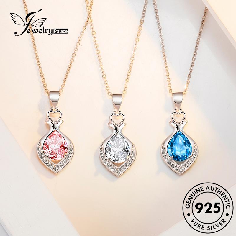 Jewelrypalace สร้อยคอเงิน 925 จี้รูปไพลิน เครื่องประดับสตรี N124