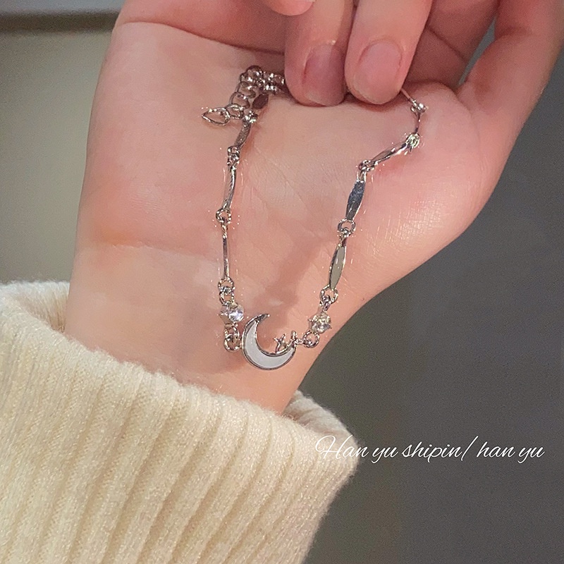 Jojo COCO Brilliant Star and Moon สร้อยข้อมือ รูปทรงเรขาคณิต สําหรับผู้หญิง