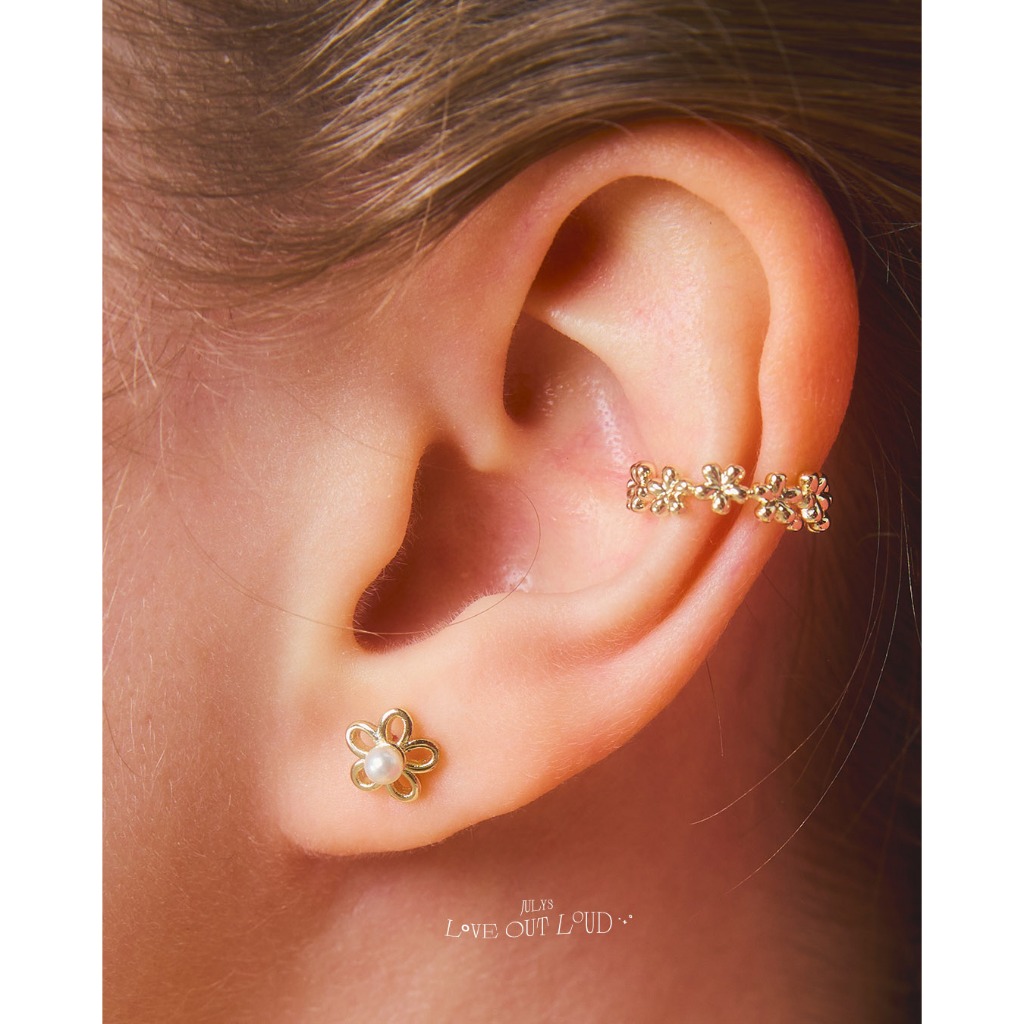 Julys - peony chaplet ear cuff (ราคาต่อชิ้น)