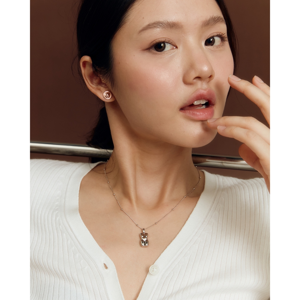 Julys x tgda - button and handy earrings
