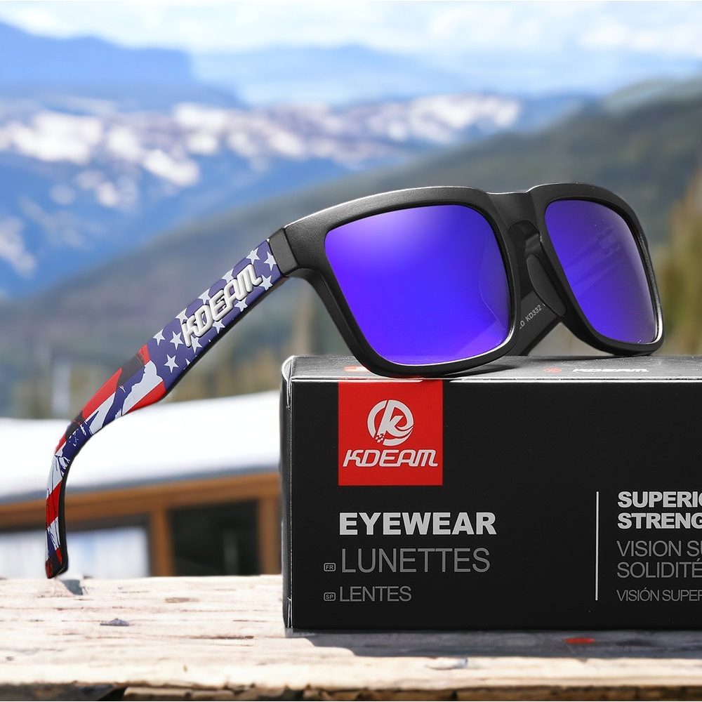KDEAM แบรนด์แท้ 100% ร้านไทยส่งเร็ว แว่นตากันแดด เลนส์ Polarized แว่นกันแดดผู้ชาย (ผู้หญิงใส่ได้) - G141