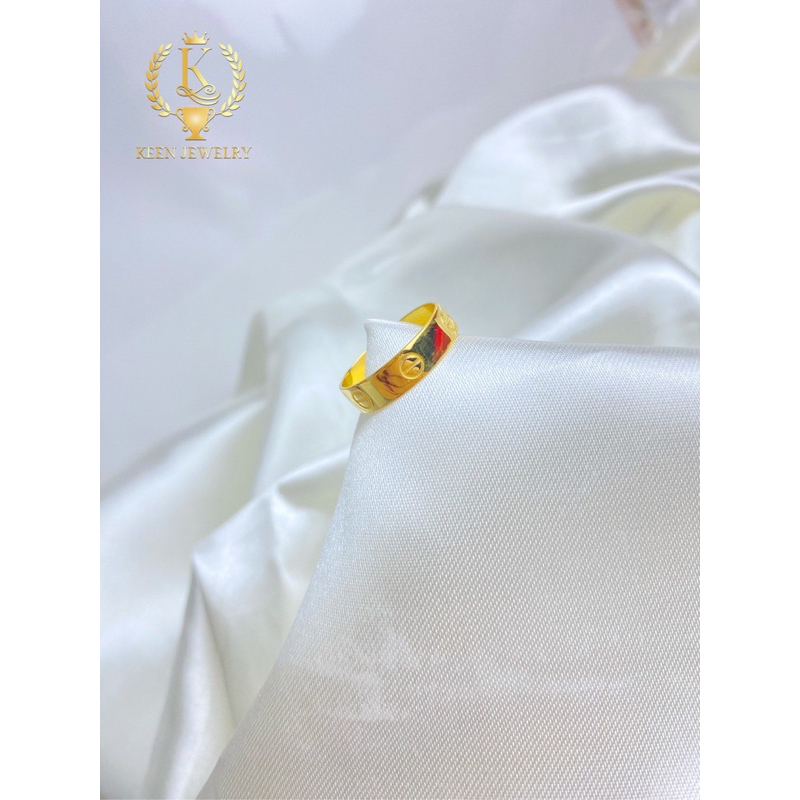 (Keen Jewelry) ❗️งานสั่งทำ มีหลายแบบ แหวนทองแท้ 9K 37.5% ประดับเพชร cz เกรดดีที่สุด