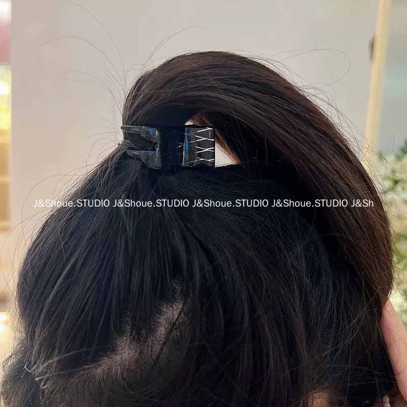 Kf529 กิ๊บติดผมหางม้าอะซิเตท ขนาดเล็ก คุณภาพสูง สไตล์เกาหลี สําหรับผู้หญิง