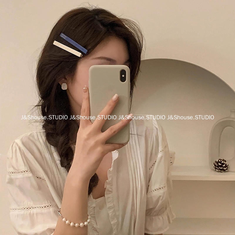 Kf584 กิ๊บติดผม ทรงคลื่น เรียบง่าย สไตล์เกาหลี และ “I” เครื่องประดับ สําหรับผู้หญิง