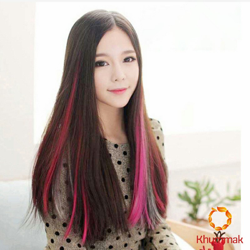 Khummak ช่อผมไฮไลท์ กิ๊บไฮไลท์ ติดง่าย พร้อมส่ง color wig