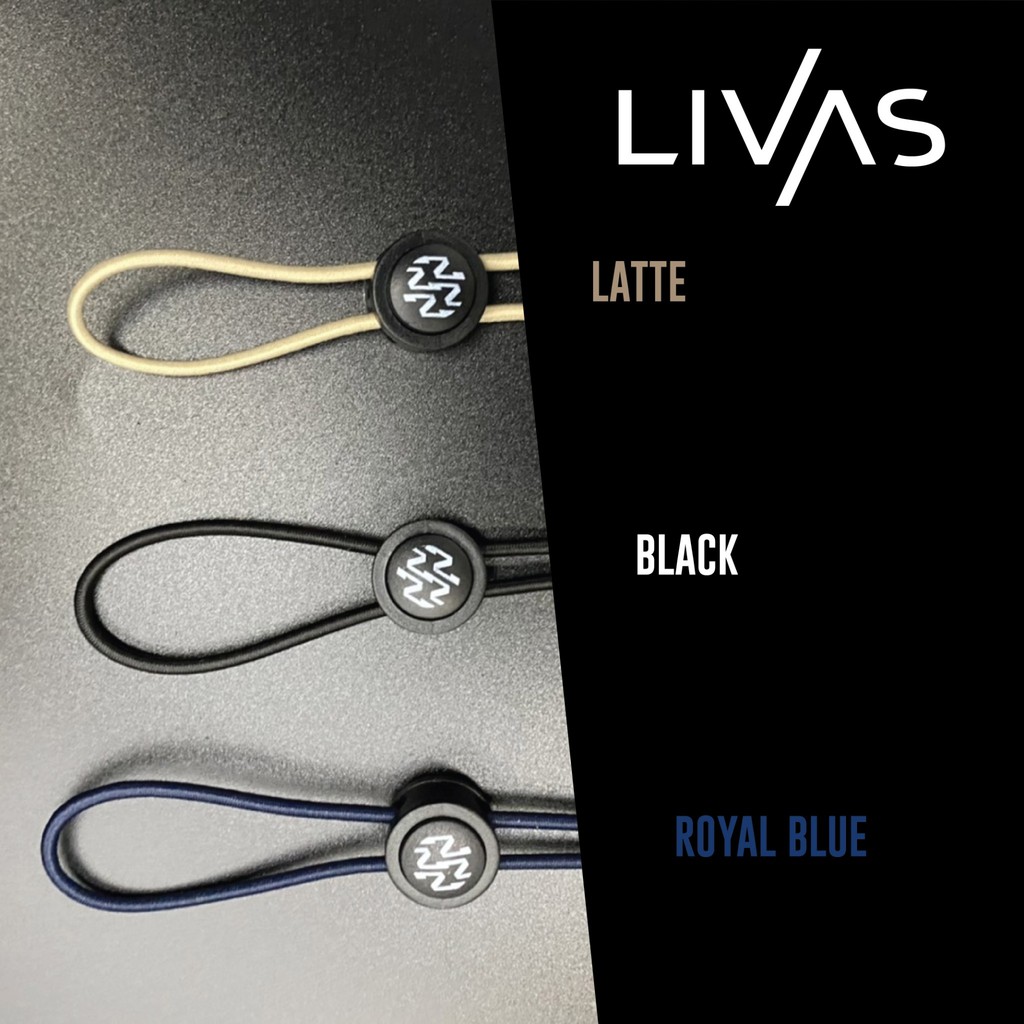 LIVAS สายคล้องแมส สายคล้องหน้ากาก สีน้ำเงิน Mask Lanyard Royal Blue สไตล์มินิมอล สไตล์เกาหลี แฟชั่นเกาหลี