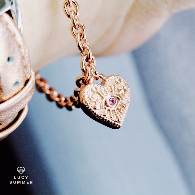LUCY SUMMER LUNA LOVE Bracelet (สร้อยข้อมือเงินแท้ พร้อมจี้หัวใจรุ่น ลูน่า เลิฟ) Silver 925