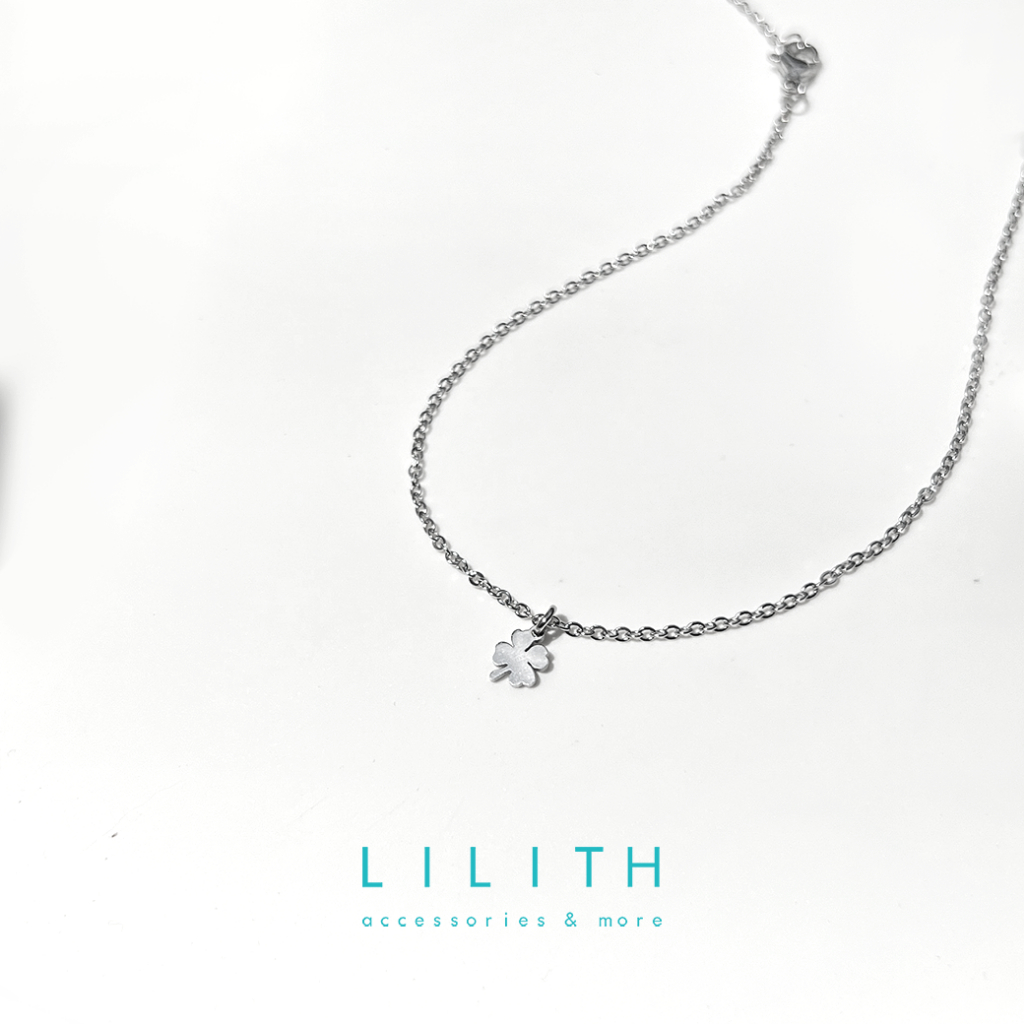 Lilith - Four leaf clover Necklace สร้อยคอ สแตนเลส จี้ใบโคลเวอร์