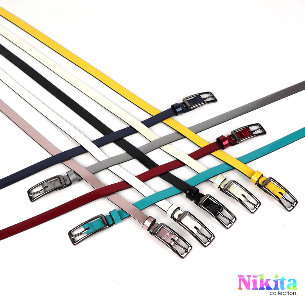 Louis Montini (Nikita) เข็มขัดผู้หญิง Women Belt เข็มขัดพียู MPU12