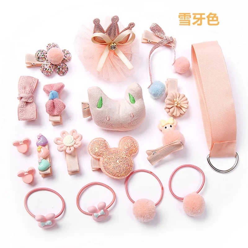 (MB-09)กิ๊บติดผมเด็กน่ารัก โบว์ผูกผมเด็ก ที่คาดผมเด็ก ชุดกิ๊ฟเซ็ทเด็กเล็ก พร้อมกล่อง