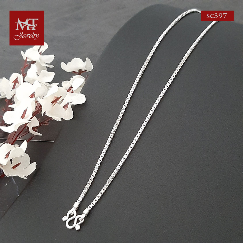 MT สร้อยคอเงินแท้ สำหรับเด็ก ยาว 14 นิ้ว เด็กเล็ก สร้อยเด็กเงินแท้ Silver Children Chain (sccmix1)  MT Jewelry มณีธารา