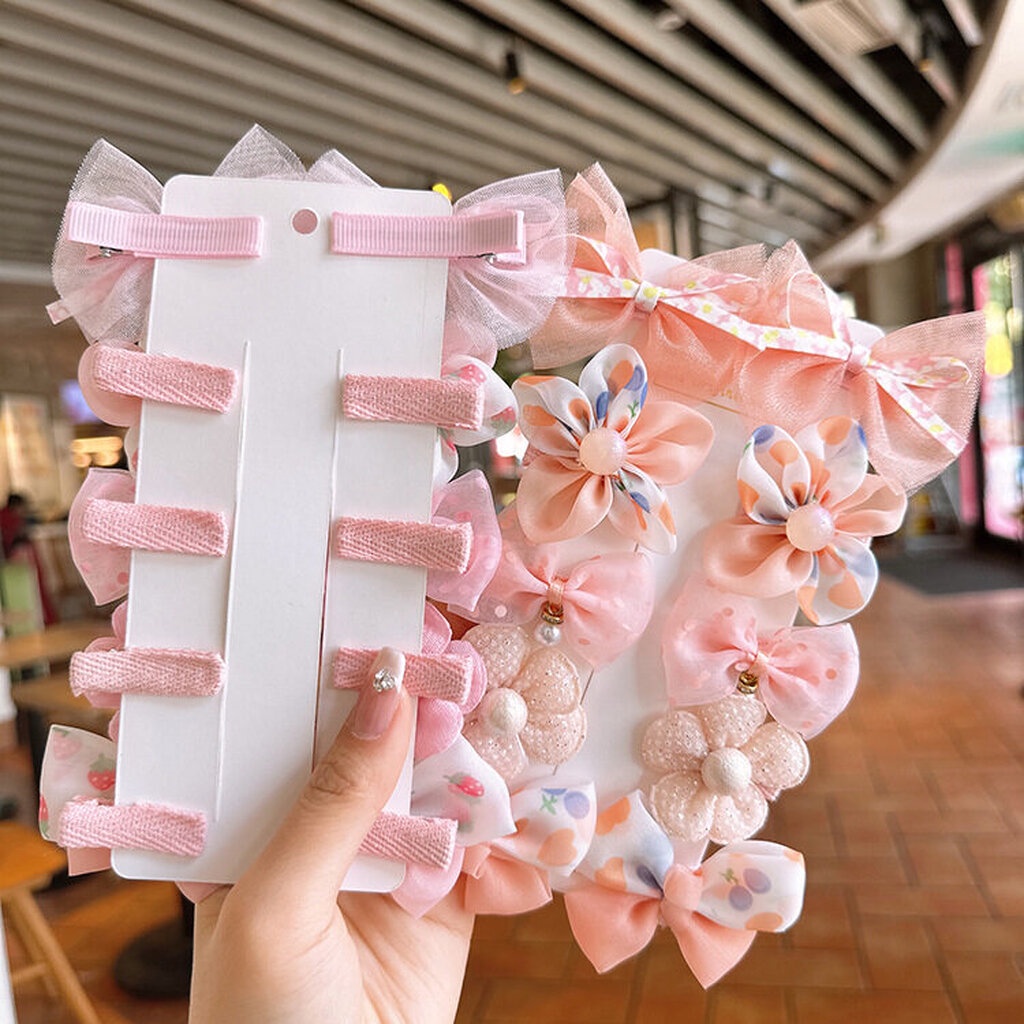 MYPINK  กิ๊บติดผม เซตโบว์ ดอกไม้ กิ๊บลูกสาว น่ารัก สีสวย สีสดใส