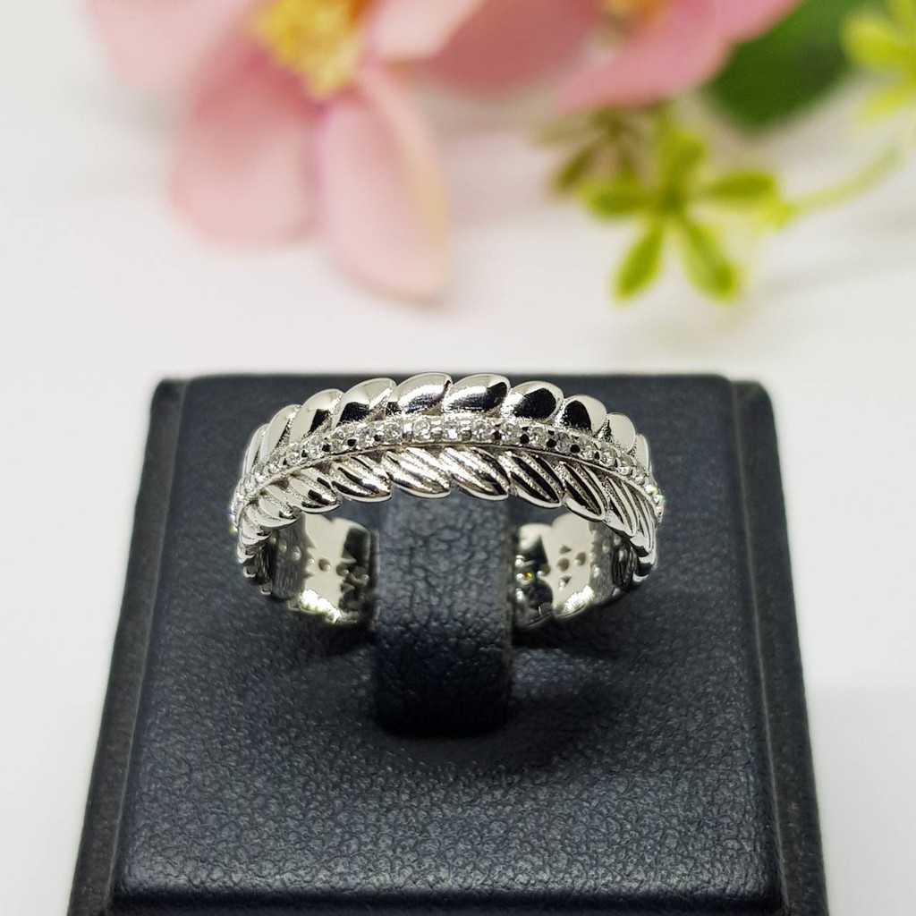 Memorine Jewelry แหวนเงินแท้ 925 ฝังเพชรสวิส (CZ) : ONLR605