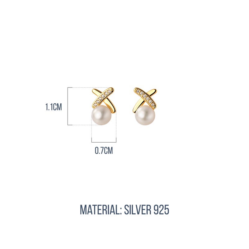 Monica Earrings ต่างหูเงินแท้ S925