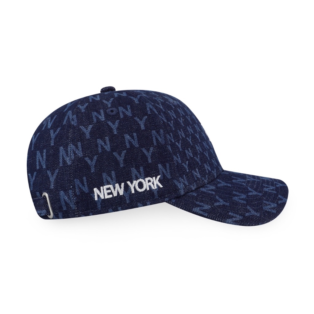 NEW YORK METS DENIM ALL-OVER MONOGRAM INDIGO DENIM 9FORTY CAP