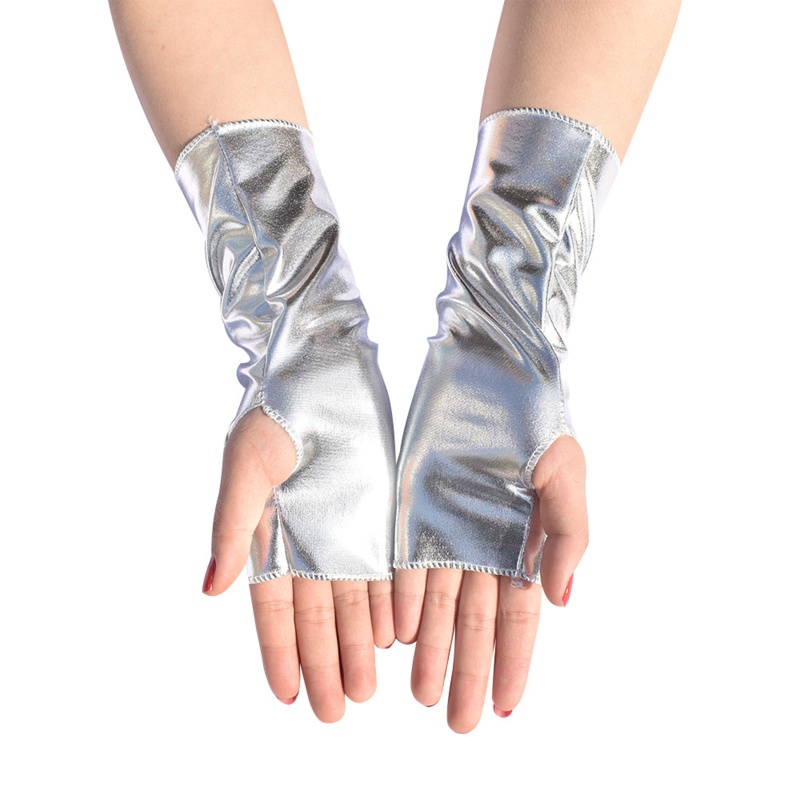Nerv ถุงมือหนัง แบบสั้น สไตล์พังก์ ไม่มีนิ้ว สําหรับแต่งตัวฮาโลวีน