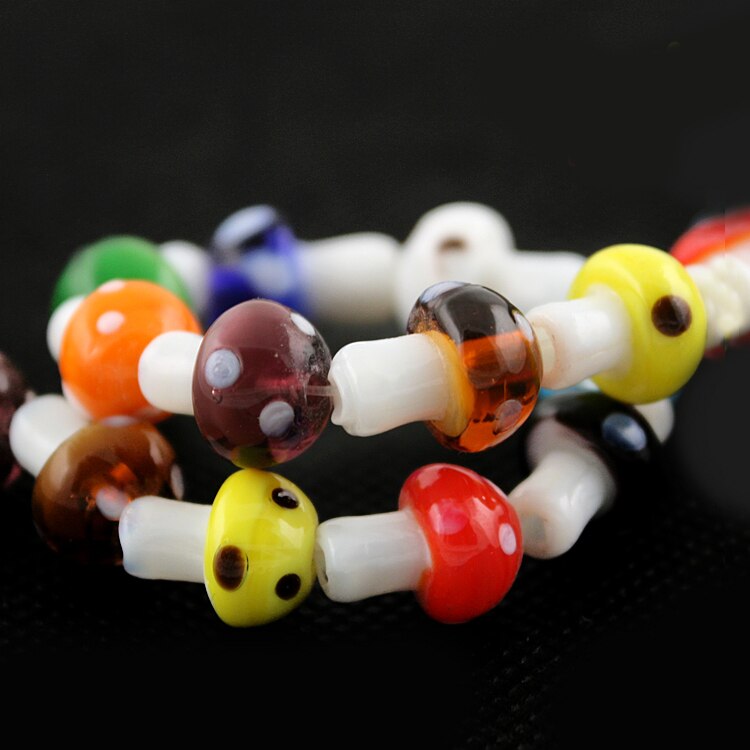 Nicebeads ลูกปัดสีแดงสีขาวสีเหลืองสีเขียวสีม่วง Diy 10X12 มม . 20 ชิ้น