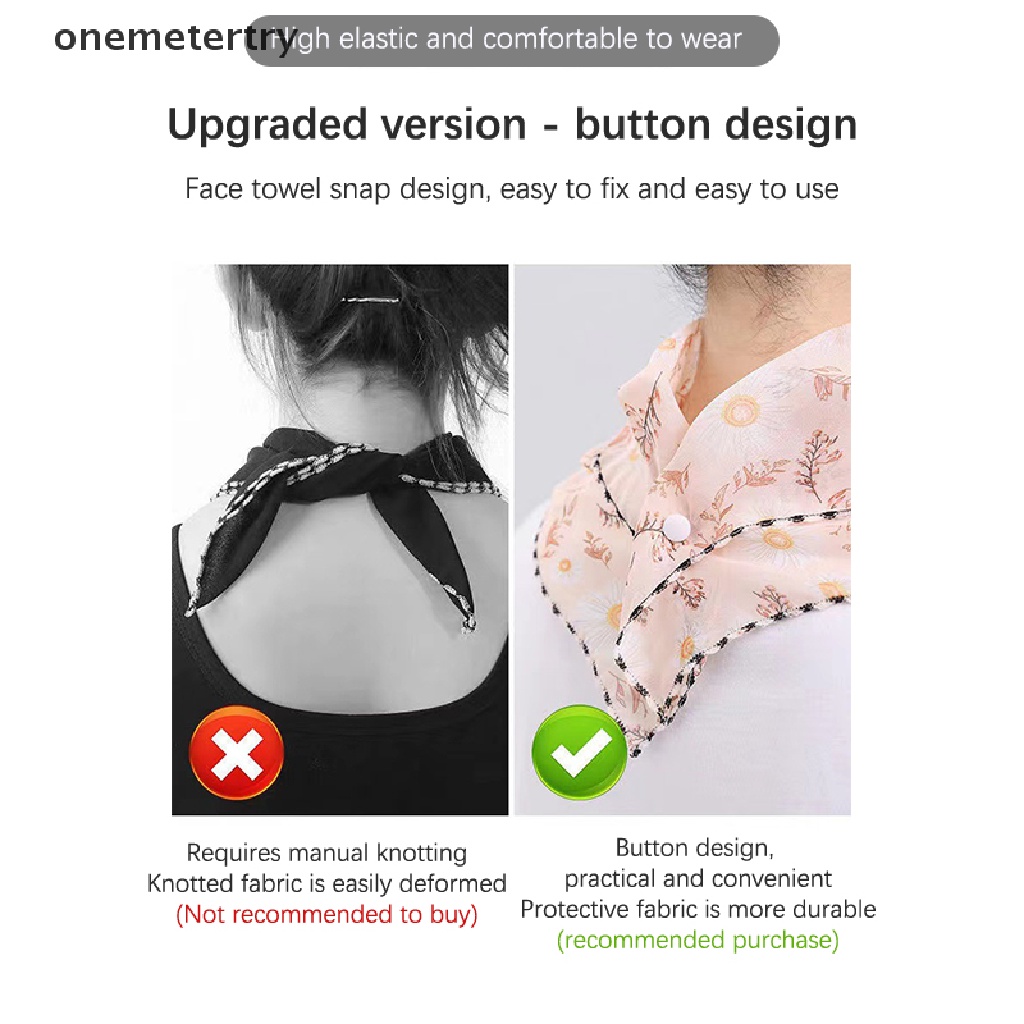 Onem หน้ากากกันแดด ผ้าชีฟอง ระบายอากาศ สําหรับผู้หญิง 1 ชิ้น
