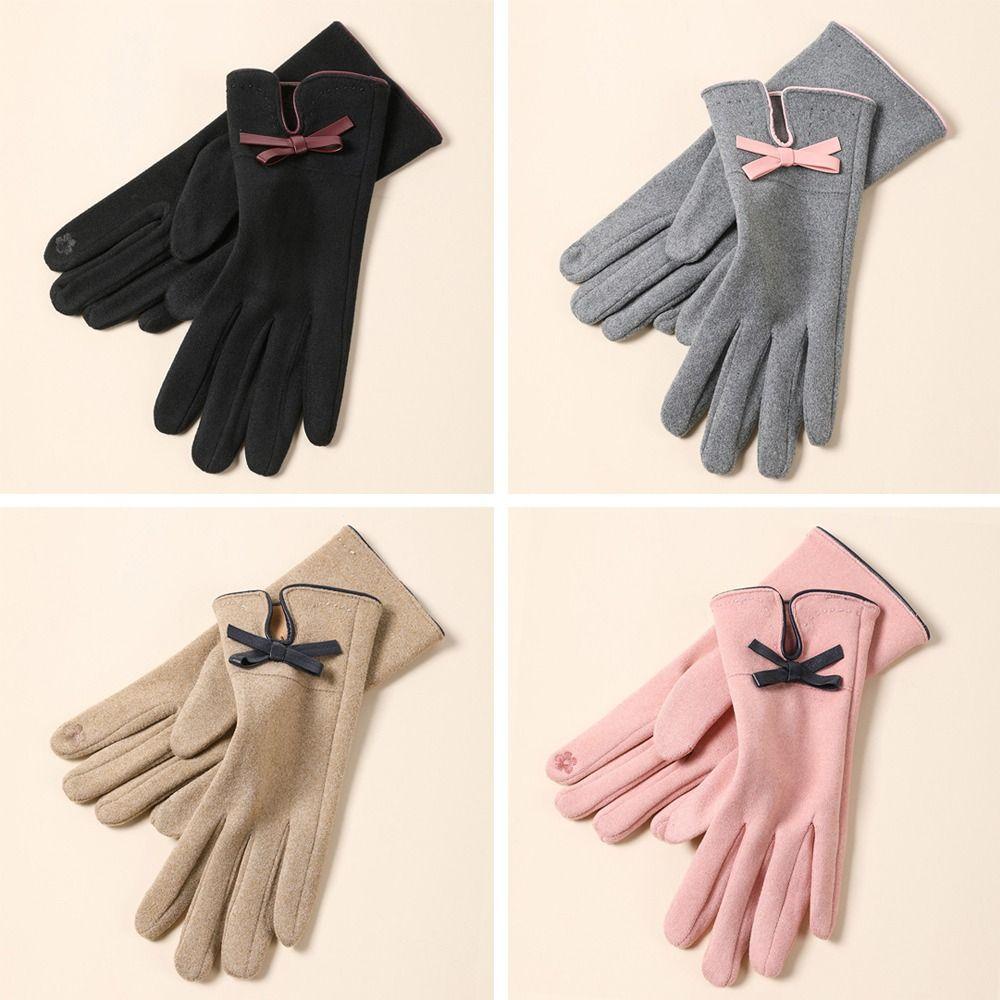 Osier1 ถุงมือขนแกะ อบอุ่น แฟชั่นใหม่ สําหรับผู้หญิง เล่นกีฬากลางแจ้ง
