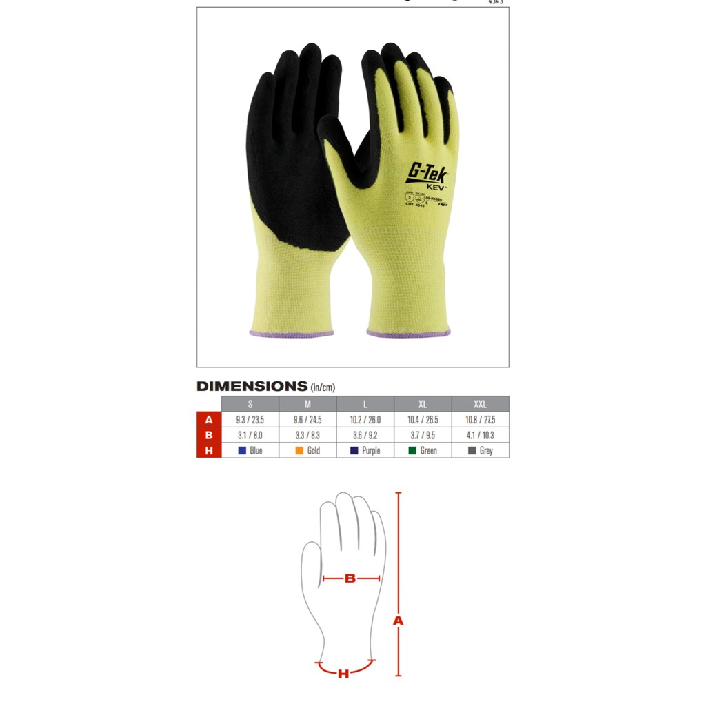 PIP ถุงมือเคฟล่า กันบาด ถุงมือPIP G-tek 09-K1660 เส้นใย Dupont เคฟล่า แท้ (ขายตามสภาพ)