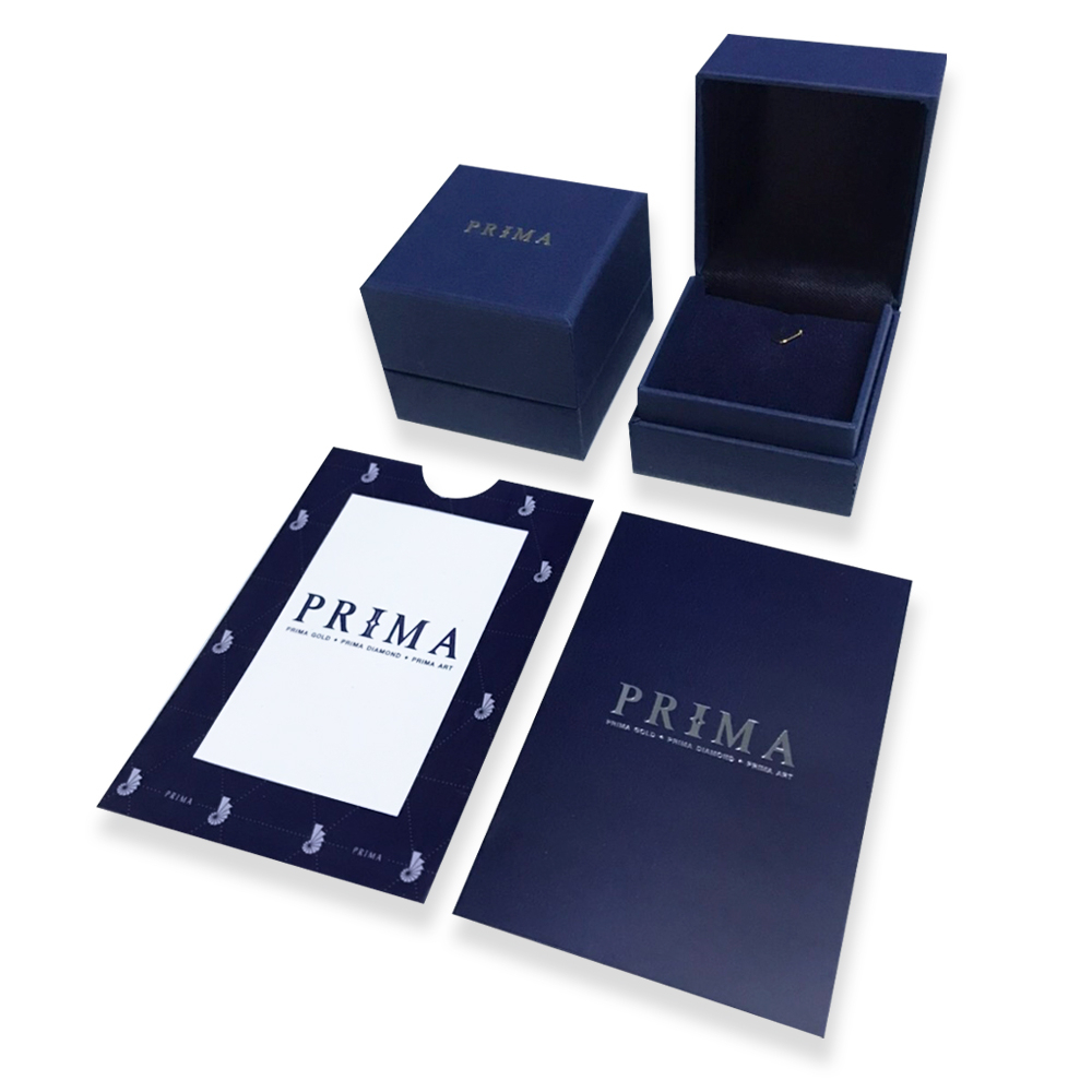 PRIMA ต่างหูห่วงประดับเพชรรูปพระจันทร์เสี้ยว ตัวเรือน 9K สี RG Huggie Collection 991E1585-SG