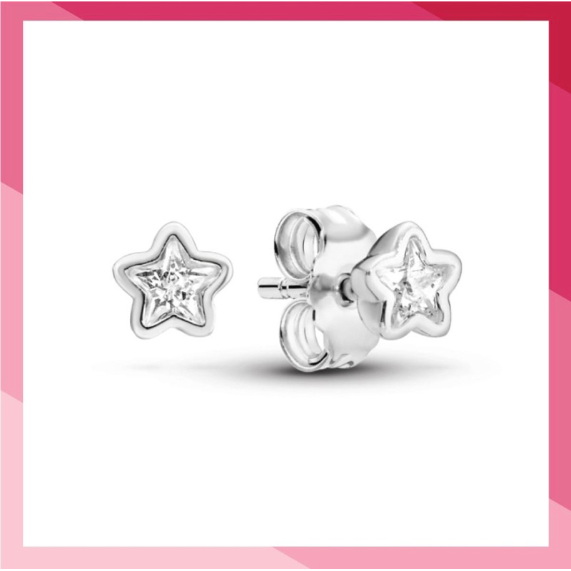 Pandora Sparkling Star Stud Earrings ต่างหูดาว ราคาต่อคู่ แท้100%