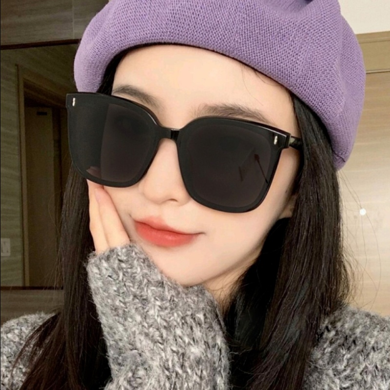 Papaozhu แว่นตากันแดด UV400 ทรงสี่เหลี่ยม ขนาดใหญ่ สีดํา สไตล์เรโทร สําหรับผู้หญิง และผู้ชาย