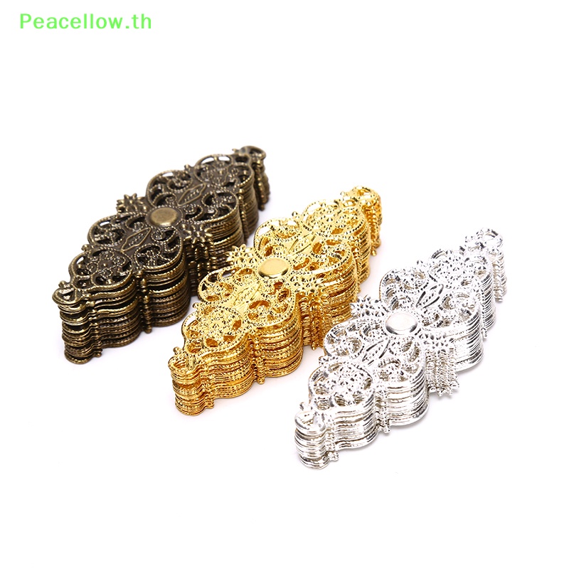 Peacellow ตัวเชื่อมต่อ ลายดอกไม้ สําหรับทําเครื่องประดับ DIY 20 ชิ้น