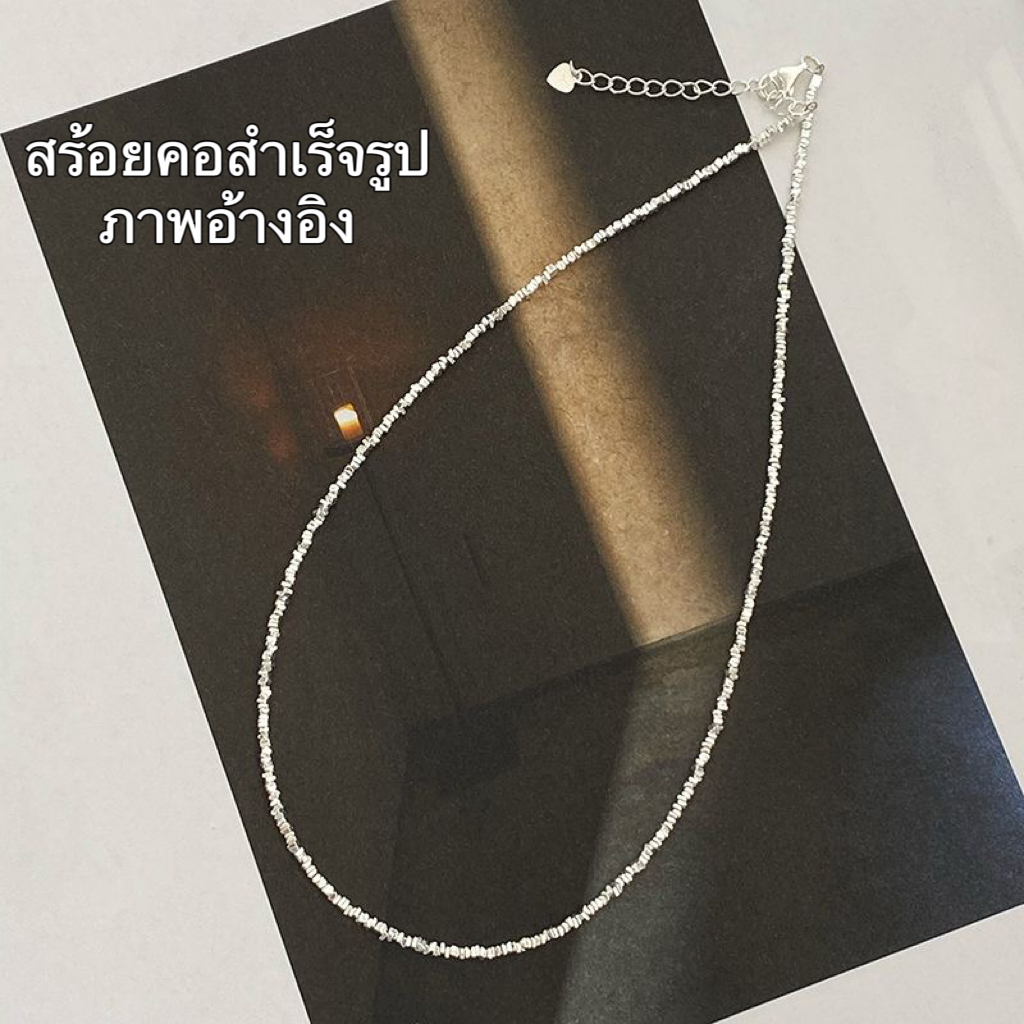 QHQ ลูกปัดเงินสเตอร์ลิง S925 ขนาดเล็ก สําหรับทําสร้อยข้อมือ สร้อยคอ DIY