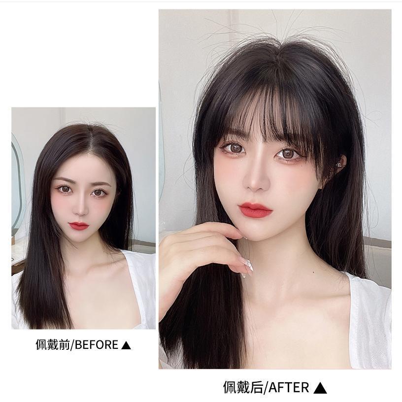 RenKin แฮร์พีชเสริมผม ปิดผมขาว ผมหงอก ผมหนาขึ้น ไหมทนความร้อน น้ำหนักเบา ใส่ง่าย