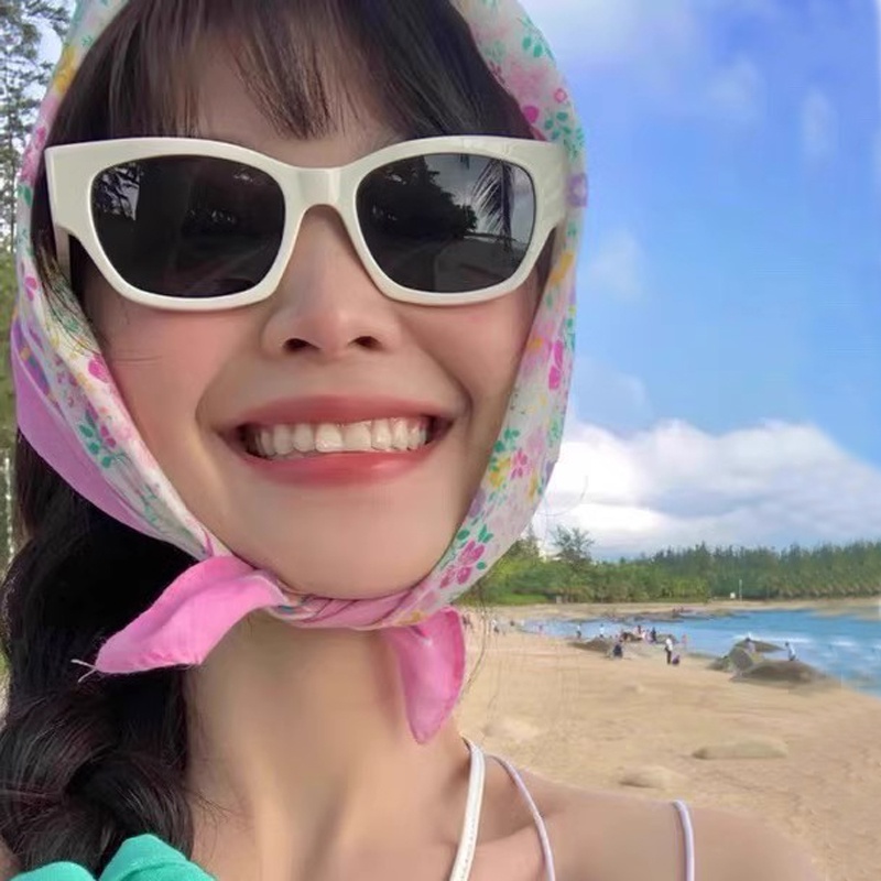 Roselife แว่นตากันแดด ป้องกันรังสียูวี 400 กรอบสี่เหลี่ยมผืนผ้า สีชมพู แฟชั่นสําหรับผู้หญิง