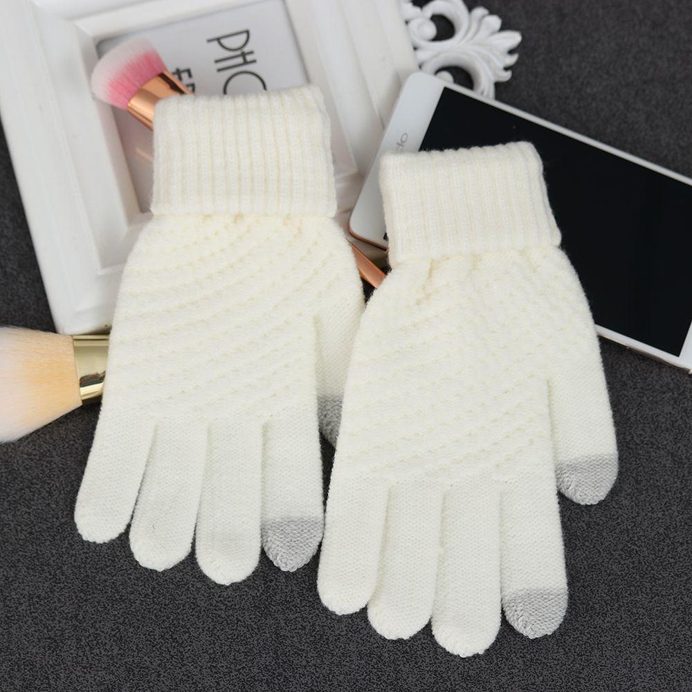 Rowans ถุงมือผ้าขนสัตว์แฟชั่น หน้าจอสัมผัส สําหรับผู้หญิง