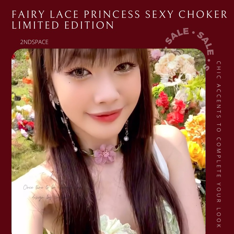 SALE โช้กเกอร์สวยหวานประดับดอกไม้ ✨Summer นี้ต้องมีค่า Fairytale Princess Choker✨ พร้อมส่งนะค้า