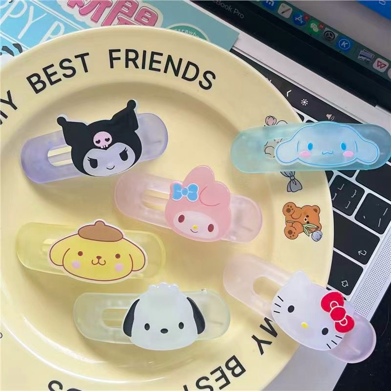 SANRIO กิ๊บติดผมหน้าม้า ลายการ์ตูนเป็ดน่ารัก แฟชั่นฤดูร้อน สําหรับผู้หญิง