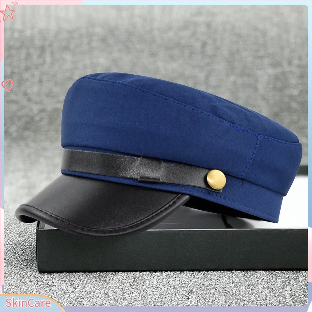 [SK] หมวกกัปตัน สีพื้น อุปกรณ์ประกอบฉากถ่ายภาพ แนวสตรีท สําหรับผู้หญิง