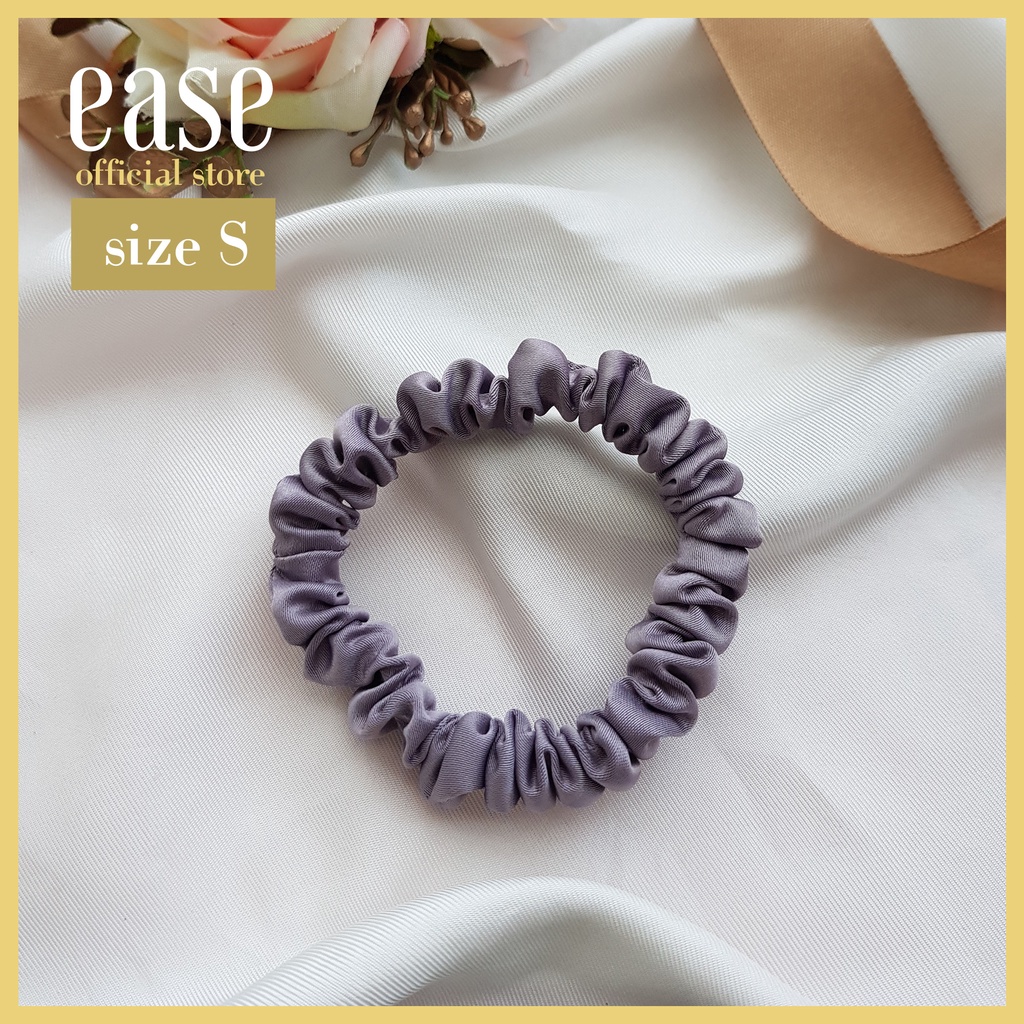 Satin Scrunchies - Best offer pack  4 ชิ้น คละสี ไซส์ได้ - Premium Satin ไม่กินผม ไม่ย้วย รัดแน่น (Warm tone/Pastel)