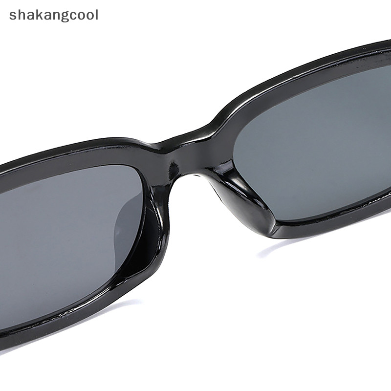 Shakangcool แว่นตากันแดด ทรงสี่เหลี่ยมผืนผ้า ขนาดเล็ก สไตล์วินเทจ สําหรับผู้หญิง SGL