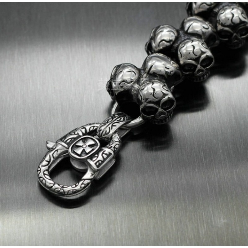 Skull Pattern Bangle for Men