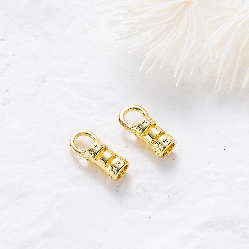 St.kunkka บักเกิล สีทองแท้ 18K ไม่ซีดจาง สําหรับทําจี้สร้อยคอ สร้อยข้อมือ DIY 10 ชิ้น ต่อถุง