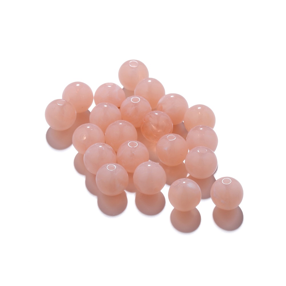 St.kunkka ลูกปัดหินเทียม อะคริลิค 8 มม. 34 สี สําหรับทําสร้อยคอ สร้อยข้อมือ DIY 50 ชิ้น