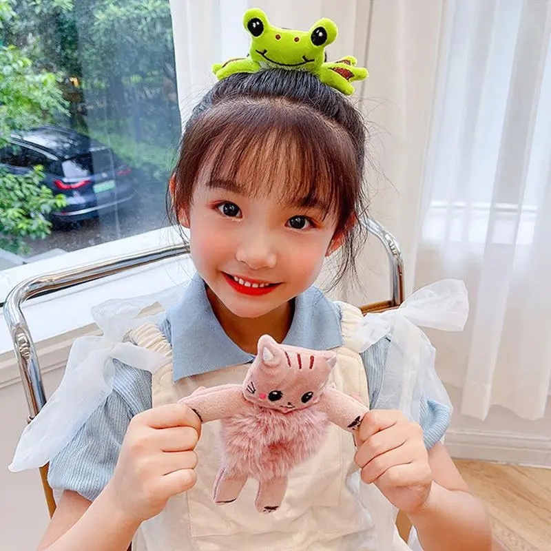 [Sunshine] ยางรัดผม รูปตุ๊กตาหมี กบ น่ารัก ยืดหยุ่น เครื่องประดับ สําหรับผู้หญิง