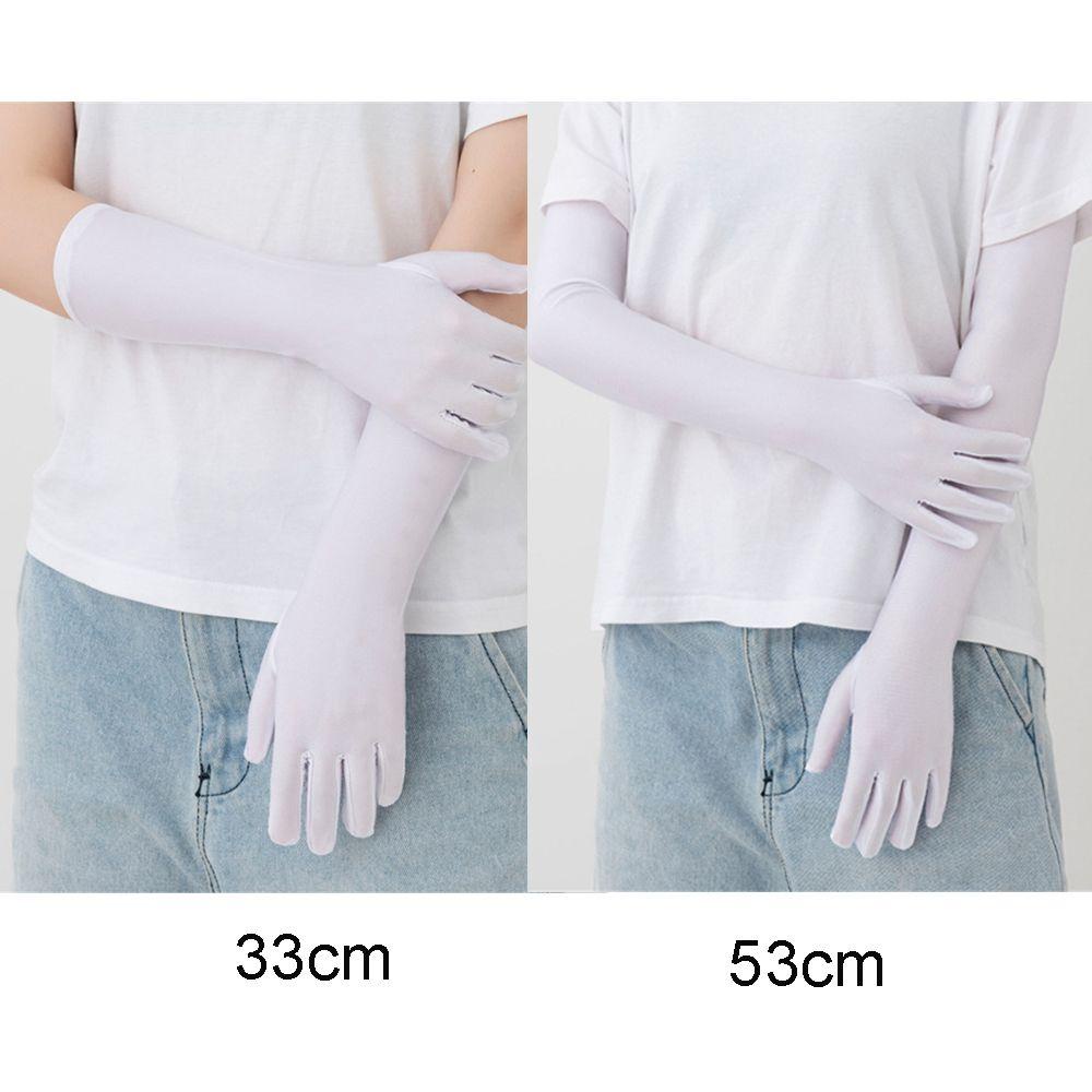 Susth ถุงมือขับรถ ฤดูร้อน ยาว ยืดหยุ่น ระบายอากาศ ยืดหยุ่น ถุงมือ