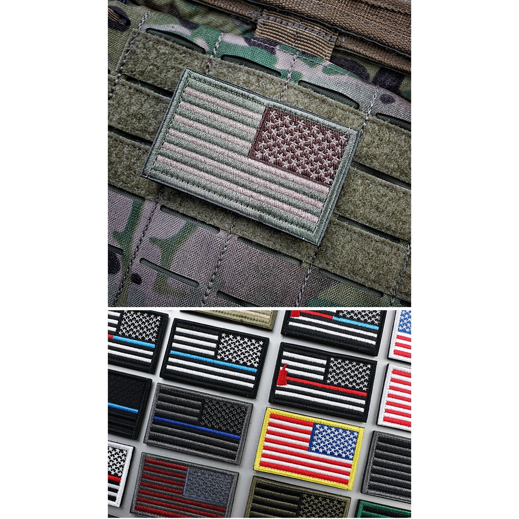 Tactical  American Flag Patch Right arm badge Emblem Army Badge  Embroidered Patch Applique
