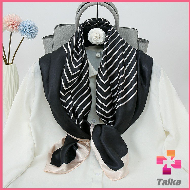 Taika ผ้าพันคอ ผ้าคลุมไหล่ สไตล์โบฮีเมียน ไหล่ ผ้าพันคอ  silk scarf